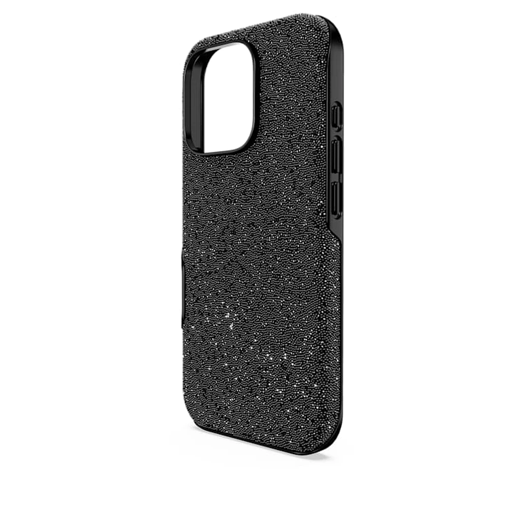 High smartphone case, iPhone® 16 Pro, Black by SWAROVSKI