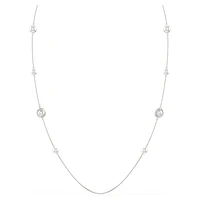 Snake strandage, Crystal pearl, Mixed cuts, Year of the Snake, White, Rhodium plated by SWAROVSKI