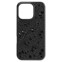 High smartphone case, Scattered design, iPhone® 16 Pro, Black by SWAROVSKI