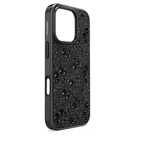 High smartphone case, Scattered design, iPhone® 16 Pro, Black by SWAROVSKI