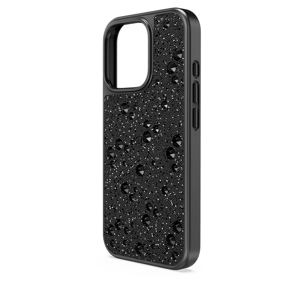 High smartphone case, Scattered design, iPhone® 16 Pro, Black by SWAROVSKI