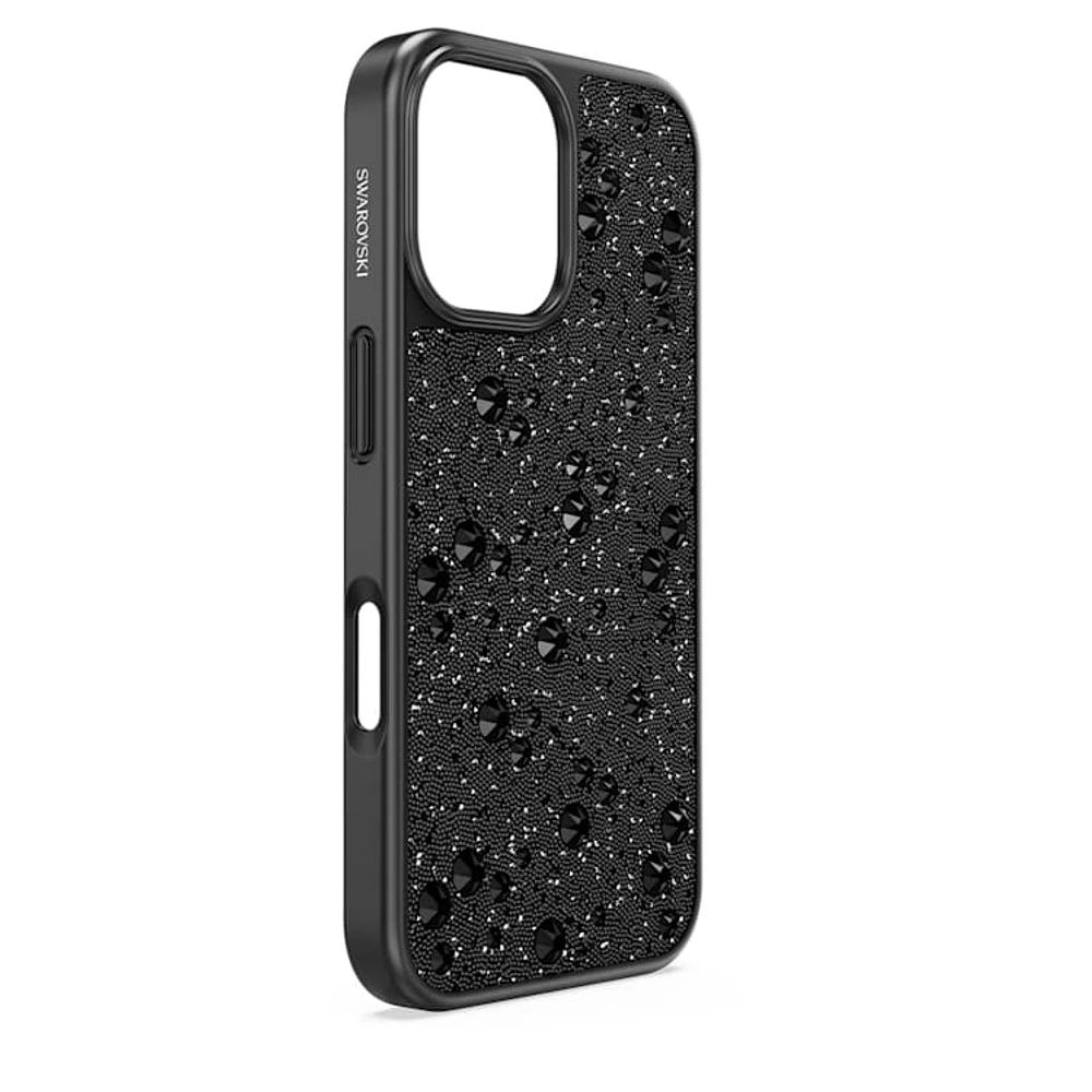 High smartphone case, Scattered design, iPhone® 16, Black by SWAROVSKI