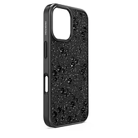 High smartphone case, Scattered design, iPhone® 16, Black by SWAROVSKI