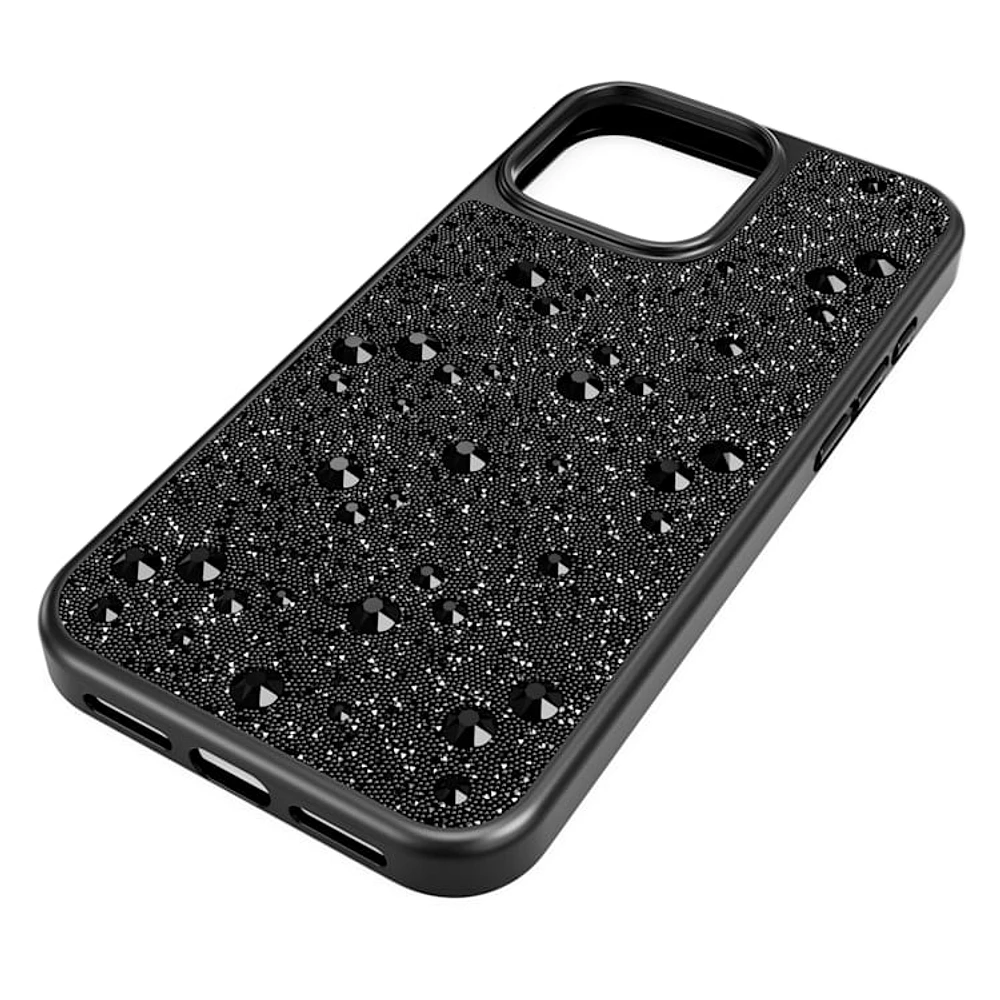 High smartphone case, Scattered design, iPhone® 16 Pro Max, Black by SWAROVSKI