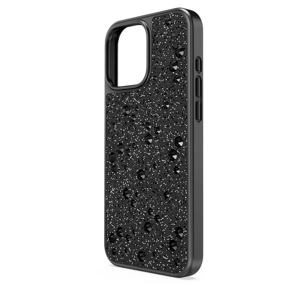 High smartphone case, Scattered design, iPhone® 16 Pro Max, Black by SWAROVSKI