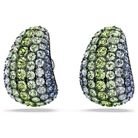 Sublima drop earrings, Round cut, Small, Multicoloured, Ruthenium plated by SWAROVSKI