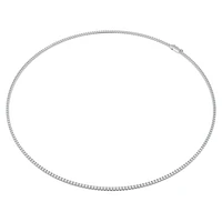 Eternity Tennis necklace, Lab-grown diamonds 3 ct tw, Round cut, 14K white gold by SWAROVSKI