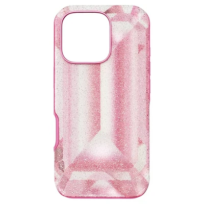 High smartphone case, Crystal print motif, iPhone® 16 Pro, Pink by SWAROVSKI