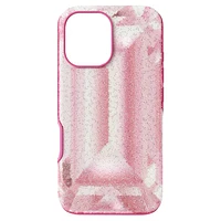 High smartphone case, Crystal print motif, iPhone® 16, Pink by SWAROVSKI