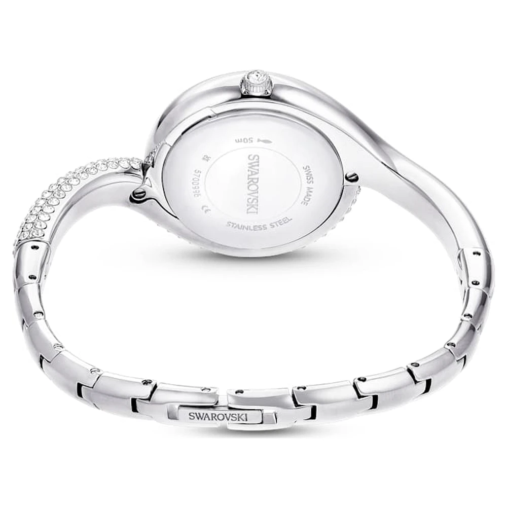 Dextera Asymmetric watch, Swiss Made, Metal bracelet, Silver Tone, Stainless steel by SWAROVSKI