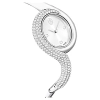 Dextera Asymmetric watch, Swiss Made, Metal bracelet, Silver Tone, Stainless steel by SWAROVSKI