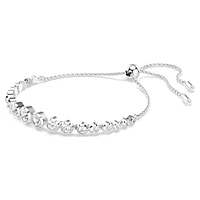 Imber Tennis bracelet, Mixed round cuts, White