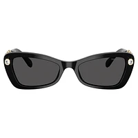 Sunglasses, Butterfly shape, SK6033, Black by SWAROVSKI