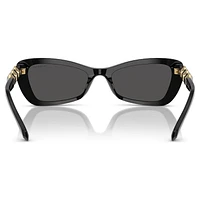 Sunglasses, Butterfly shape, SK6033, Black by SWAROVSKI