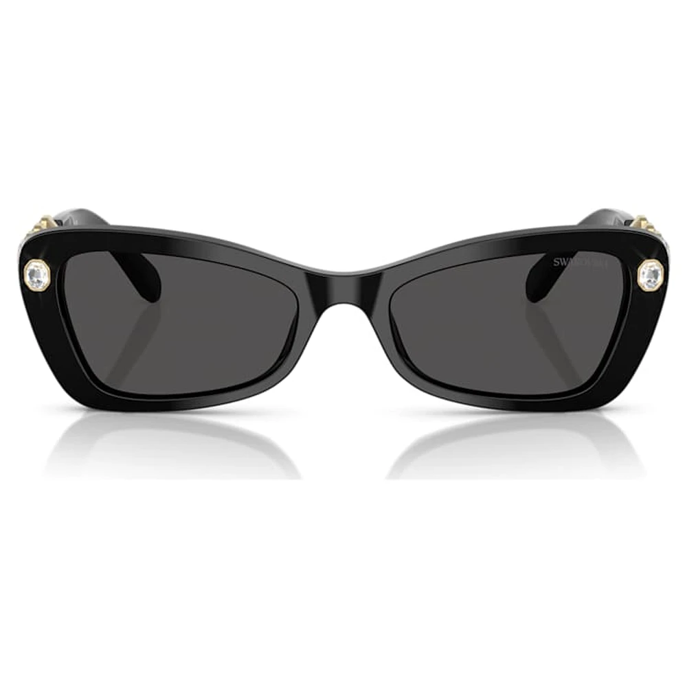 Sunglasses, Butterfly shape, SK6033, Black by SWAROVSKI