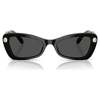 Sunglasses, Butterfly shape, SK6033, Black by SWAROVSKI