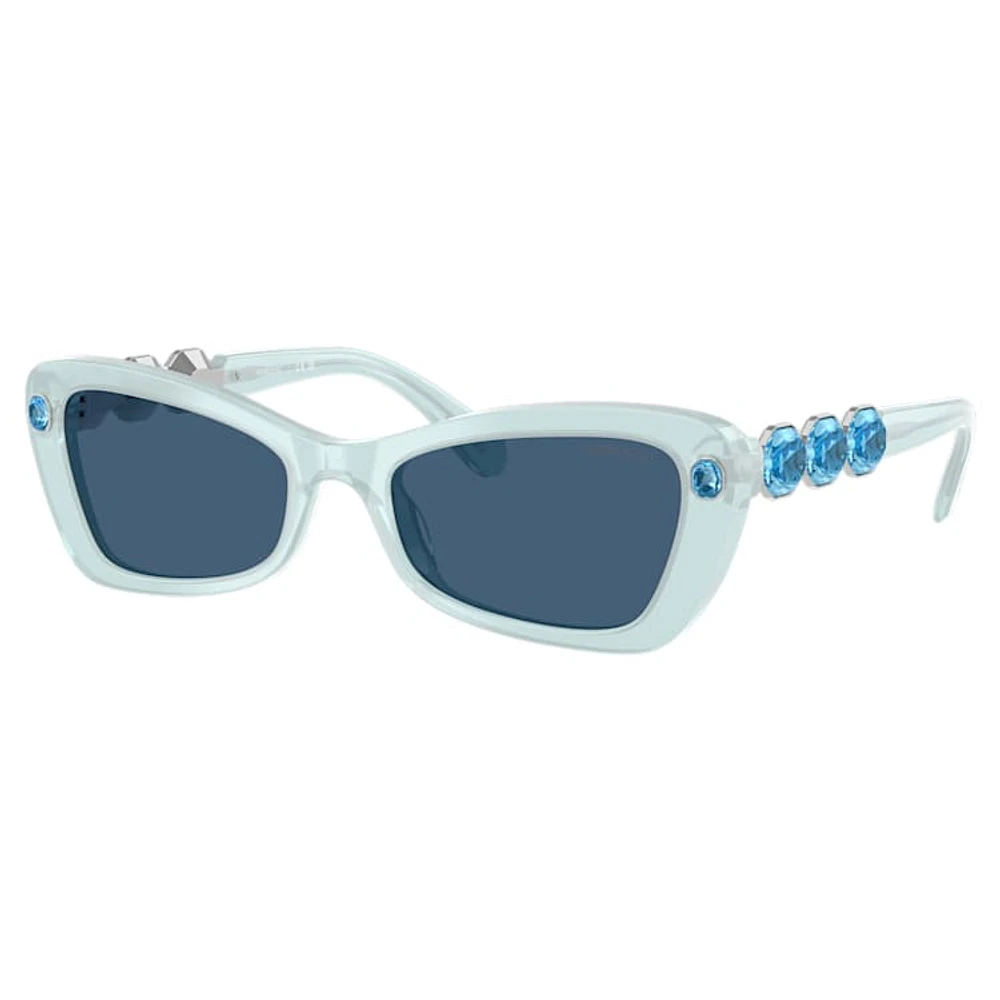 Sunglasses, Butterfly shape, SK6033, Blue by SWAROVSKI