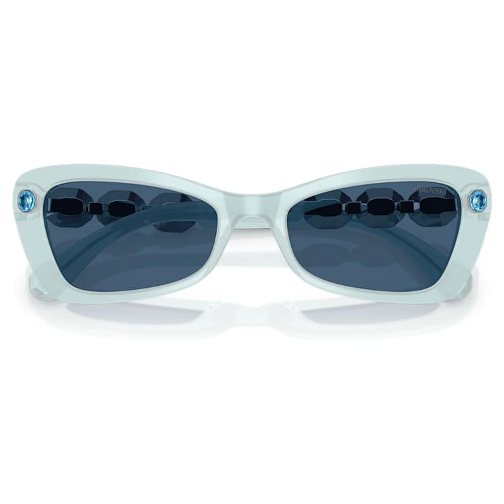 Sunglasses, Butterfly shape, SK6033, Blue by SWAROVSKI