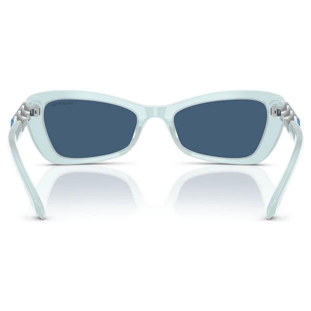 Sunglasses, Butterfly shape, SK6033, Blue by SWAROVSKI