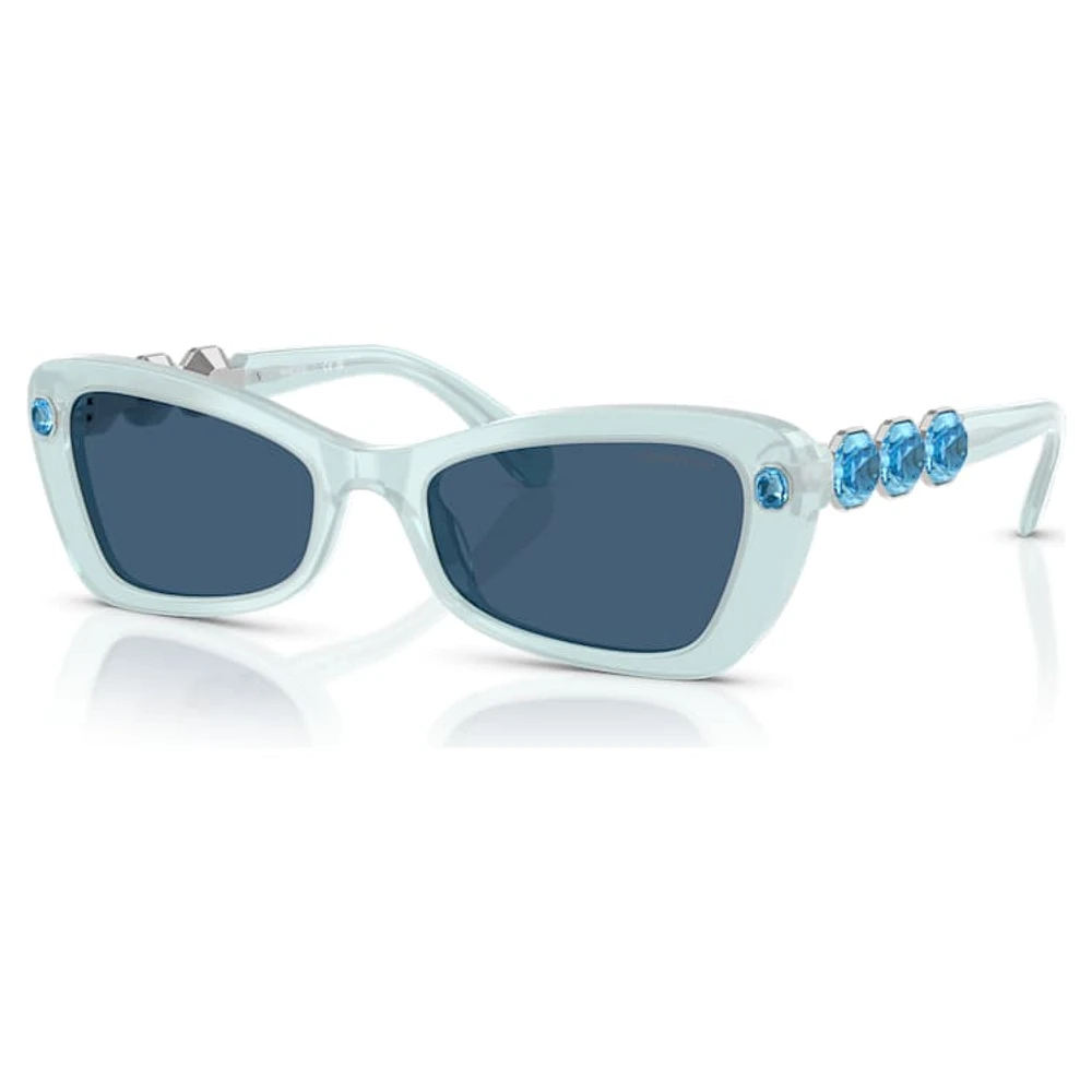 Sunglasses, Butterfly shape, SK6033, Blue by SWAROVSKI