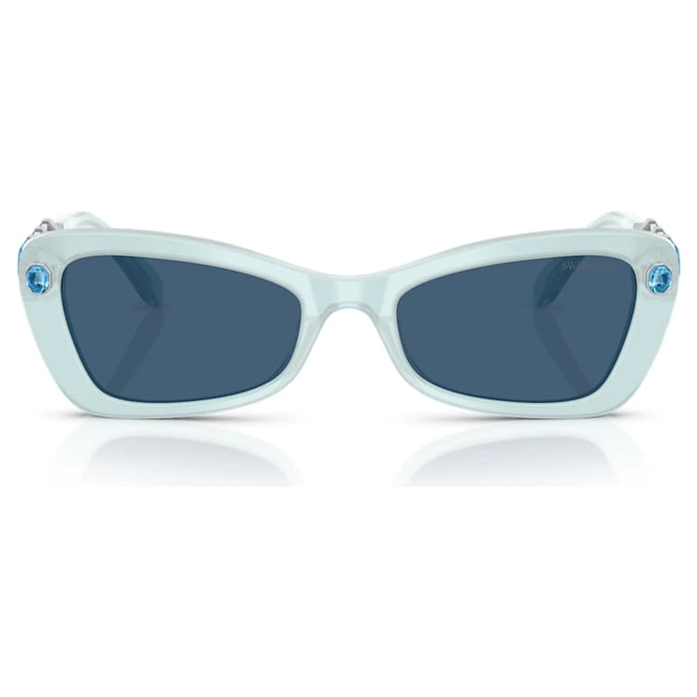 Sunglasses, Butterfly shape, SK6033, Blue by SWAROVSKI