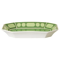 Signum tray, Porcelain, Large, Green by SWAROVSKI