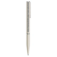 Crystal Shimmer Glide ballpoint pen, Beige, Beige lacquered, chrome plated by SWAROVSKI