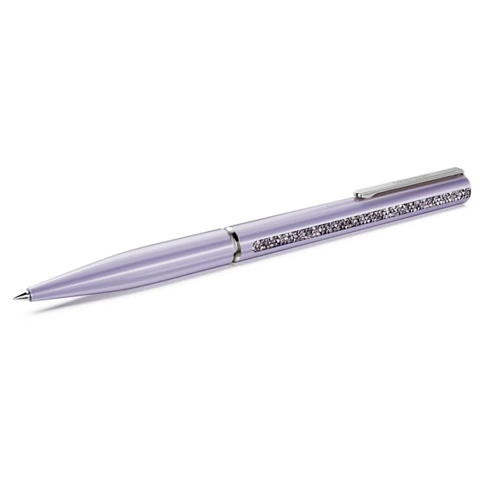 Crystal Shimmer Glide ballpoint pen, Purple, Purple lacquered, chrome plated by SWAROVSKI