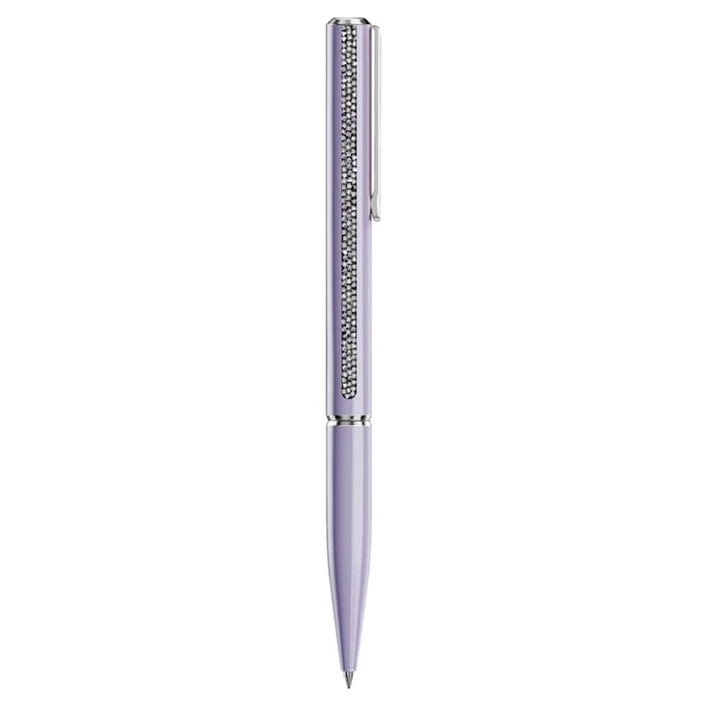 Crystal Shimmer Glide ballpoint pen, Purple, Purple lacquered, chrome plated by SWAROVSKI