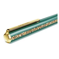 Crystal Shimmer Glide ballpoint pen, Green, Green lacquered, gold-tone plated by SWAROVSKI