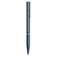 Crystal Shimmer Glide ballpoint pen, Blue, Blue lacquered, chrome plated by SWAROVSKI