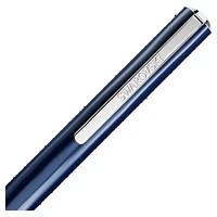 Crystal Shimmer Glide ballpoint pen, Blue, Blue lacquered, chrome plated by SWAROVSKI