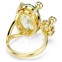 Gema open ring, Mixed cuts, Multicoloured, Gold-tone plated by SWAROVSKI