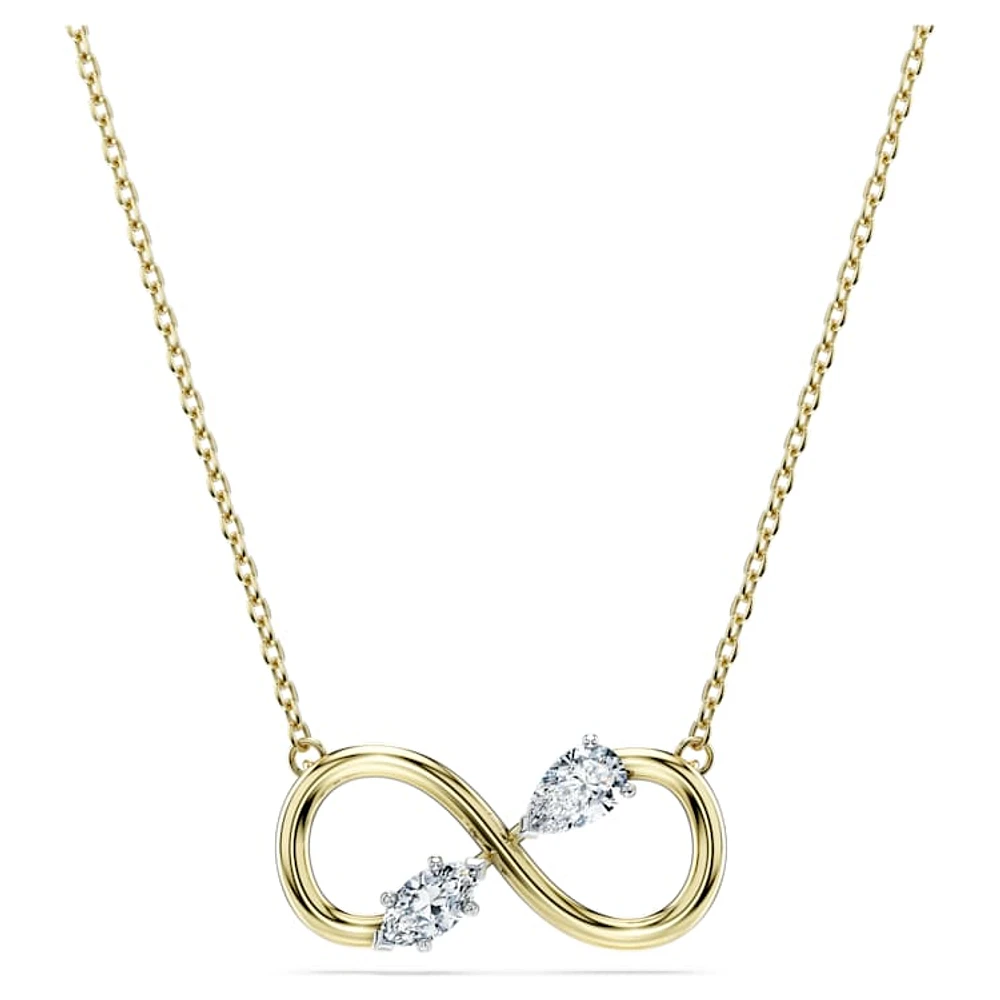 Eternity pendant, Lab-grown diamonds 0.35 ct tw, Mixed cuts, Infinity, 14K yellow gold by SWAROVSKI