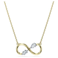 Eternity pendant, Lab-grown diamonds 0.35 ct tw, Mixed cuts, Infinity, 14K yellow gold by SWAROVSKI