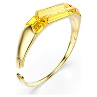 Lucent bangle, Yellow, Gold-tone plated by SWAROVSKI