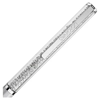 Crystalline Silk ballpoint pen, White, White lacquered, chrome plated by SWAROVSKI