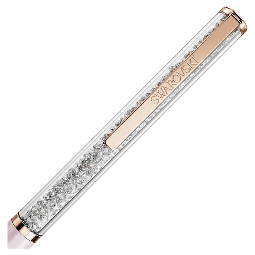 Crystalline Silk ballpoint pen, Pink, Pink lacquered, rose gold-tone plated by SWAROVSKI