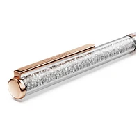 Crystalline Silk ballpoint pen, Pink, Pink lacquered, rose gold-tone plated by SWAROVSKI