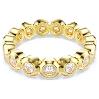 Imber ring, Round cut, White, Gold-tone plated by SWAROVSKI