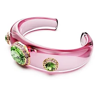 Dulcis cuff, Mixed cuts, Multicoloured, Gold-tone plated by SWAROVSKI