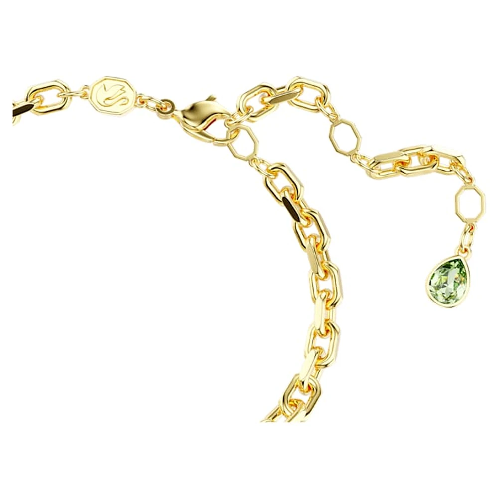 Idyllia bracelet, Mixed cuts, Flower, Multicoloured, Gold-tone plated by SWAROVSKI