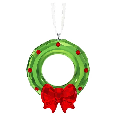 Joyful Wreath Ornament by SWAROVSKI