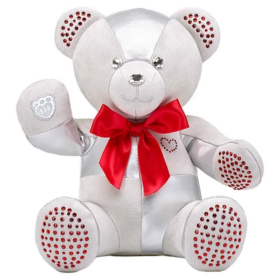 Build-A-Bear Birthstone Bear collectible, Featuring Swarovski® crystals, Teddy bear, January, Red by SWAROVSKI