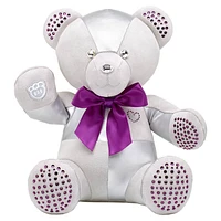 Build-A-Bear Birthstone Bear collectible, Featuring Swarovski® crystals, Teddy bear, February, Purple by SWAROVSKI