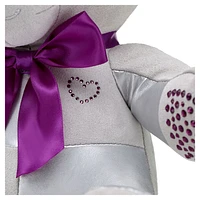 Build-A-Bear Birthstone Bear collectible, Featuring Swarovski® crystals, Teddy bear, February, Purple by SWAROVSKI