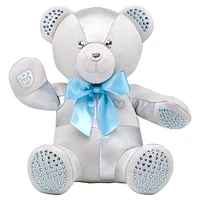 Build-A-Bear Birthstone Bear collectible, Featuring Swarovski® crystals, Teddy bear, March, Light blue by SWAROVSKI