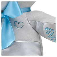 Build-A-Bear Birthstone Bear collectible, Featuring Swarovski® crystals, Teddy bear, March, Light blue by SWAROVSKI