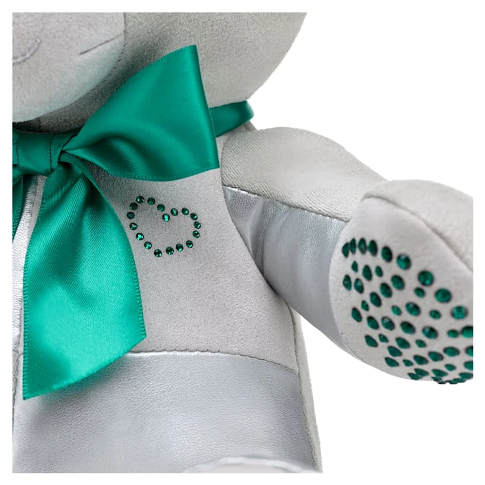 Build-A-Bear Birthstone Bear collectible, Featuring Swarovski® crystals, Teddy bear, May, Green by SWAROVSKI