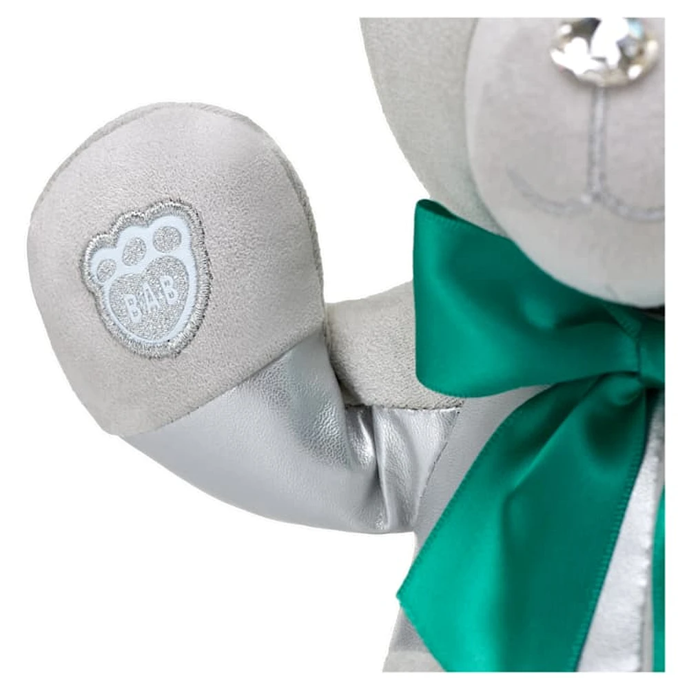 Build-A-Bear Birthstone Bear collectible, Featuring Swarovski® crystals, Teddy bear, May, Green by SWAROVSKI